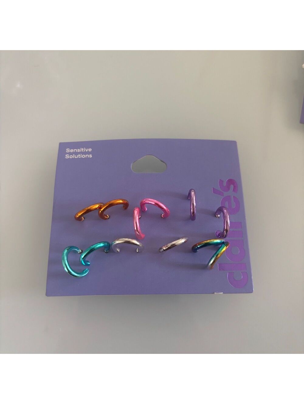 6 Pairs of Mini Hoop Earrings